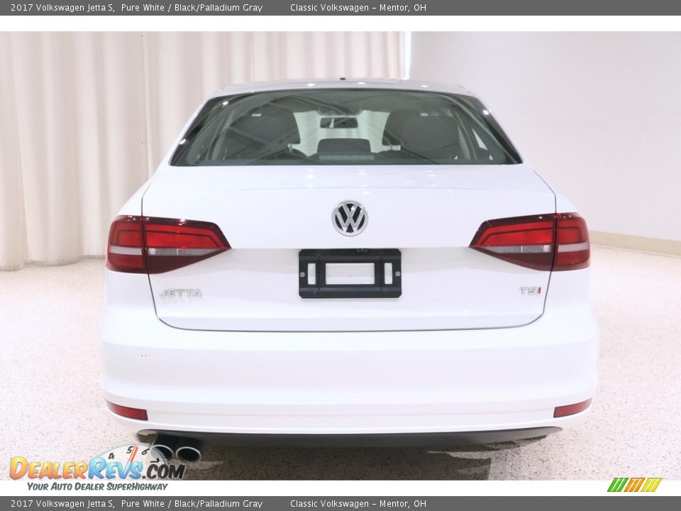 2017 Volkswagen Jetta S Pure White / Black/Palladium Gray Photo #16
