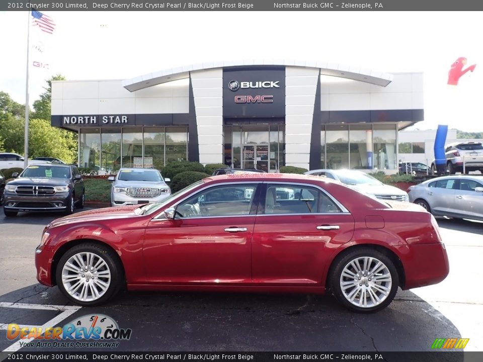 2012 Chrysler 300 Limited Deep Cherry Red Crystal Pearl / Black/Light Frost Beige Photo #1