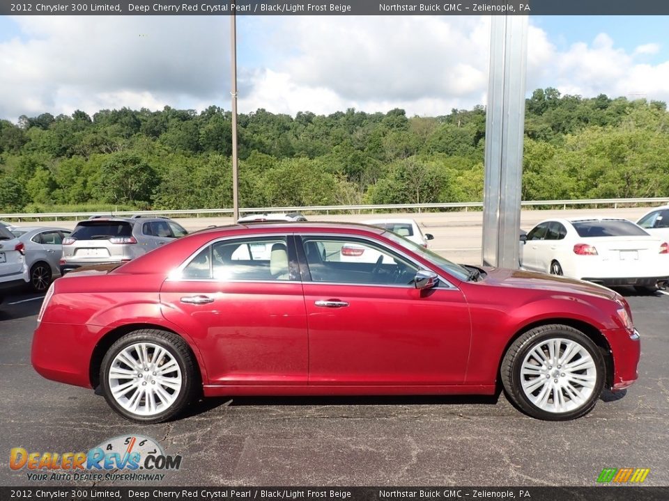2012 Chrysler 300 Limited Deep Cherry Red Crystal Pearl / Black/Light Frost Beige Photo #5