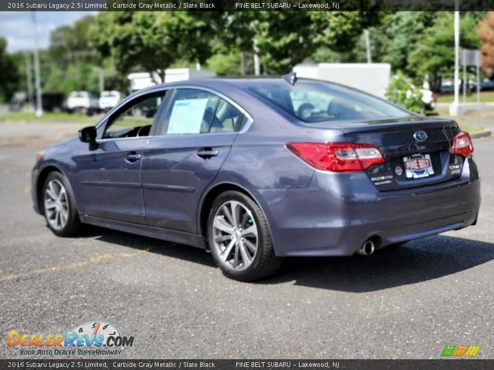 2016 Subaru Legacy 2.5i Limited Carbide Gray Metallic / Slate Black Photo #17