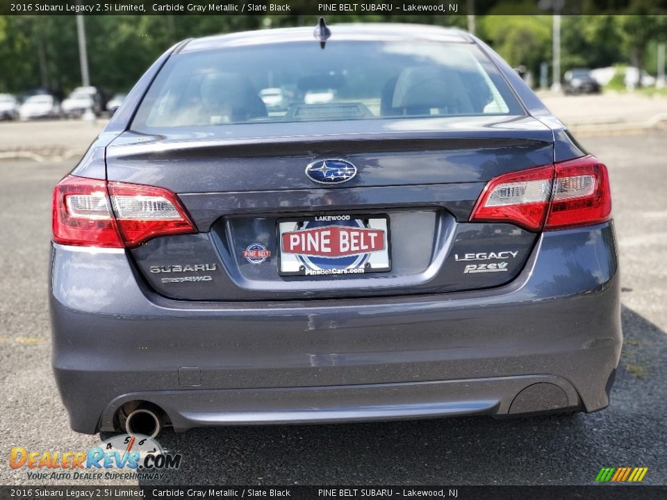 2016 Subaru Legacy 2.5i Limited Carbide Gray Metallic / Slate Black Photo #18