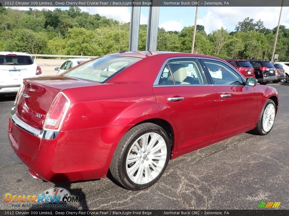 2012 Chrysler 300 Limited Deep Cherry Red Crystal Pearl / Black/Light Frost Beige Photo #10