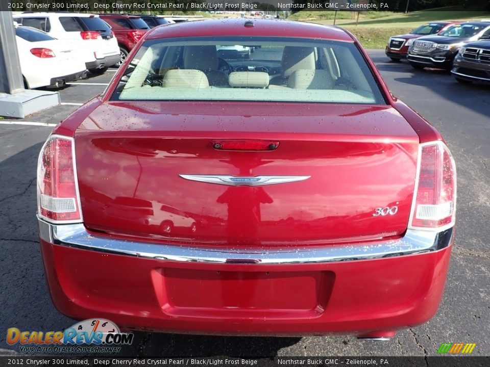 2012 Chrysler 300 Limited Deep Cherry Red Crystal Pearl / Black/Light Frost Beige Photo #11