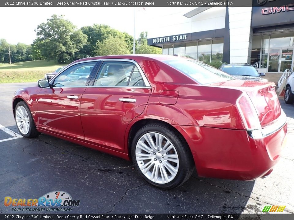 2012 Chrysler 300 Limited Deep Cherry Red Crystal Pearl / Black/Light Frost Beige Photo #13