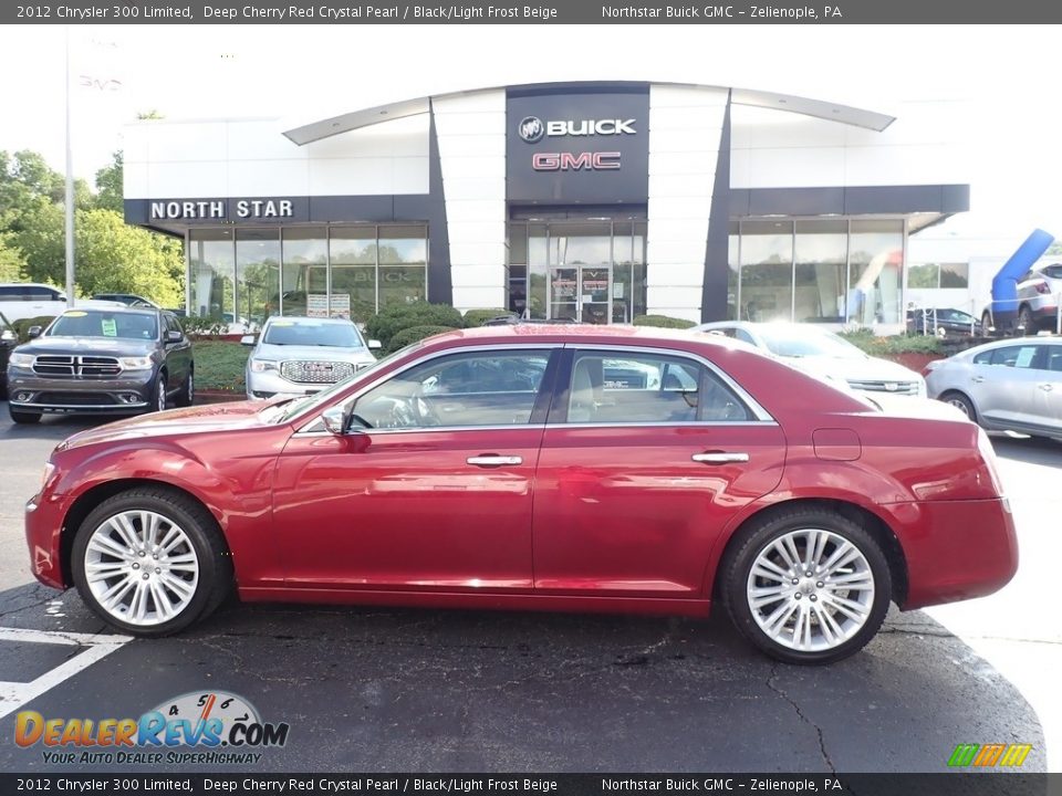 2012 Chrysler 300 Limited Deep Cherry Red Crystal Pearl / Black/Light Frost Beige Photo #14