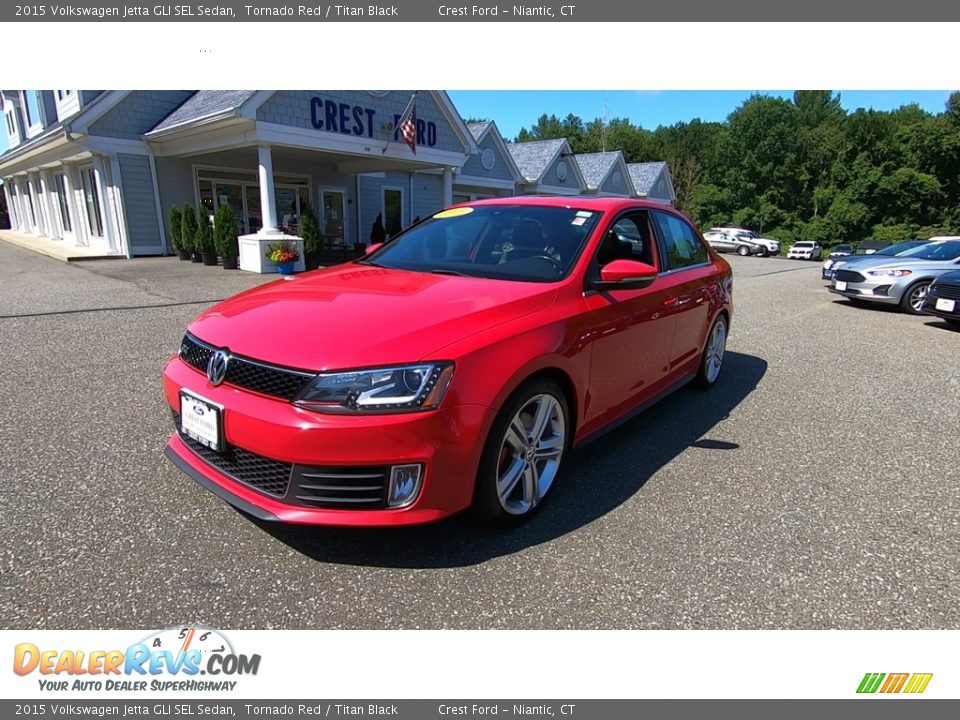 Tornado Red 2015 Volkswagen Jetta GLI SEL Sedan Photo #3