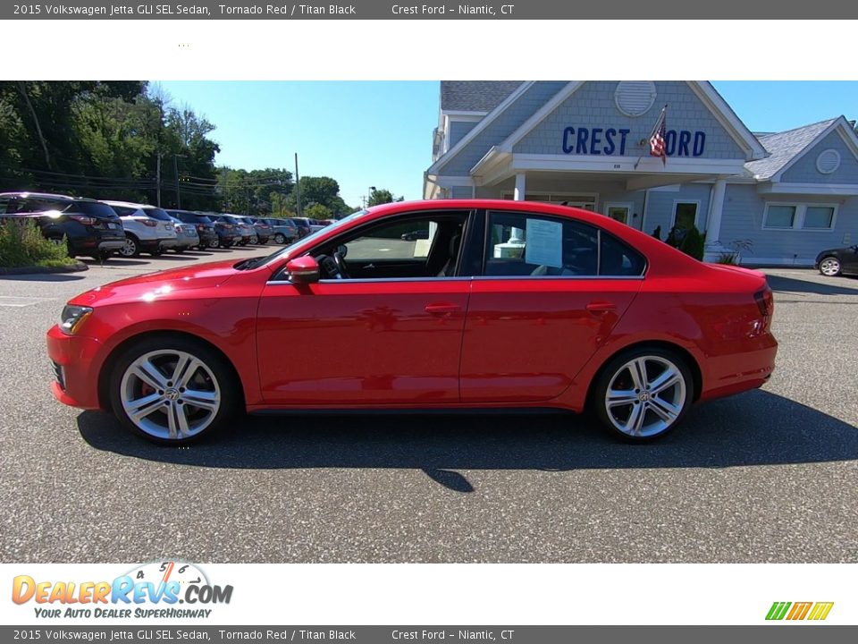 Tornado Red 2015 Volkswagen Jetta GLI SEL Sedan Photo #4