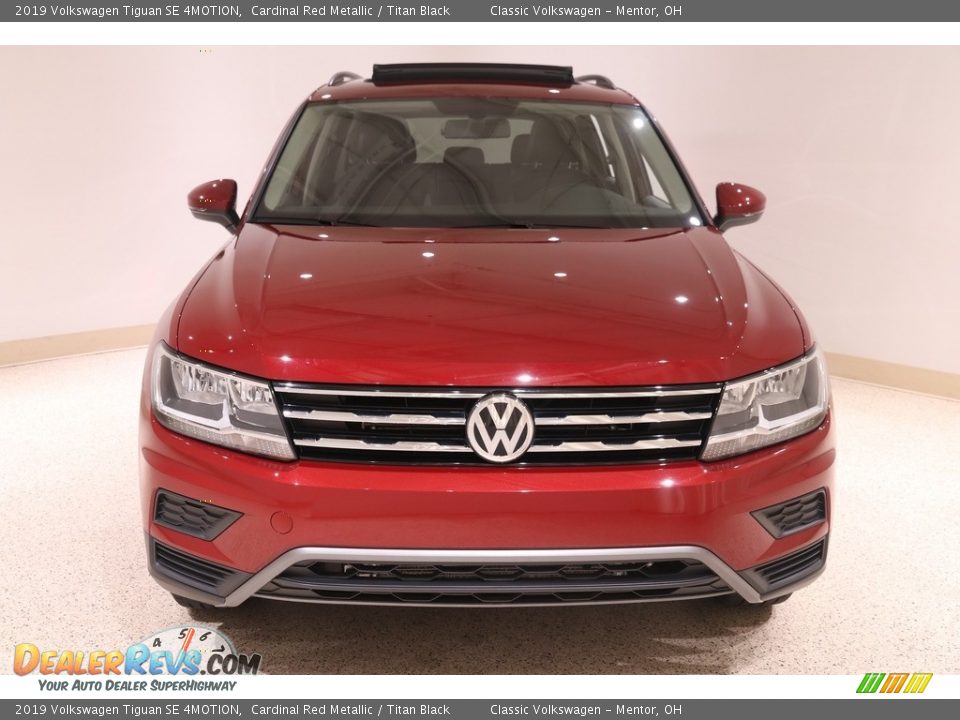 2019 Volkswagen Tiguan SE 4MOTION Cardinal Red Metallic / Titan Black Photo #2