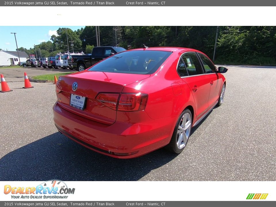 2015 Volkswagen Jetta GLI SEL Sedan Tornado Red / Titan Black Photo #7