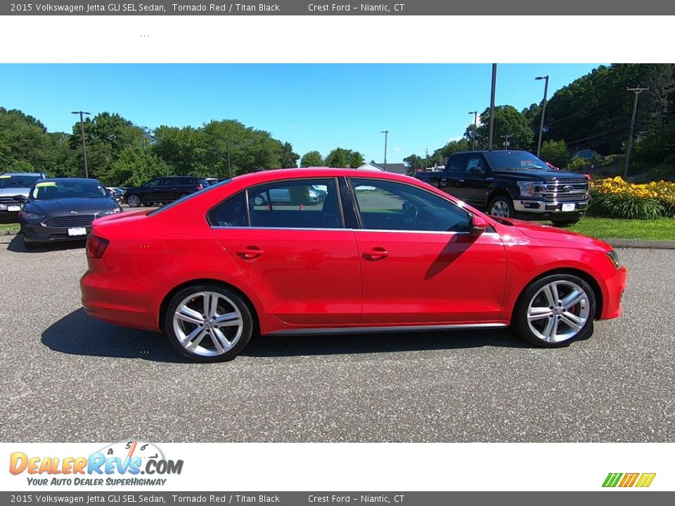 Tornado Red 2015 Volkswagen Jetta GLI SEL Sedan Photo #8