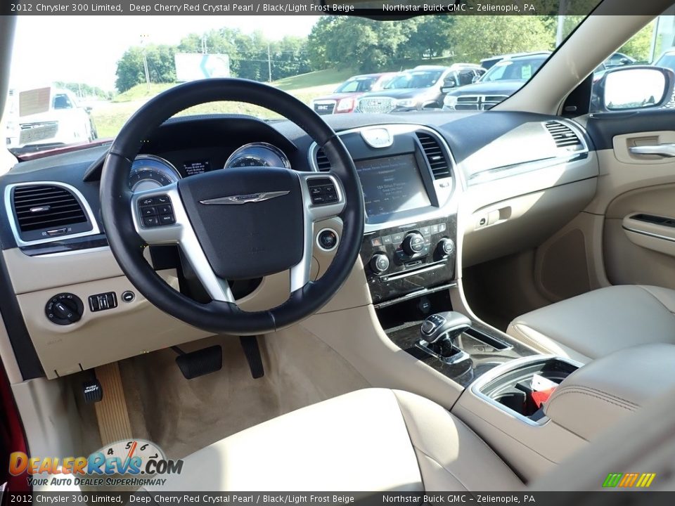 2012 Chrysler 300 Limited Deep Cherry Red Crystal Pearl / Black/Light Frost Beige Photo #21