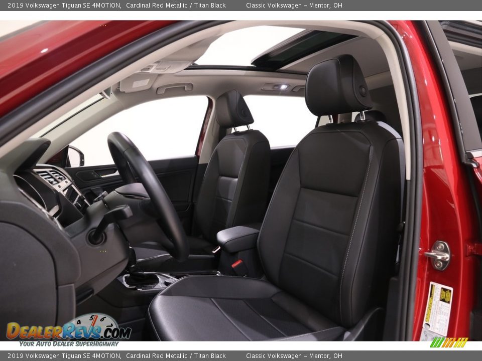 2019 Volkswagen Tiguan SE 4MOTION Cardinal Red Metallic / Titan Black Photo #7