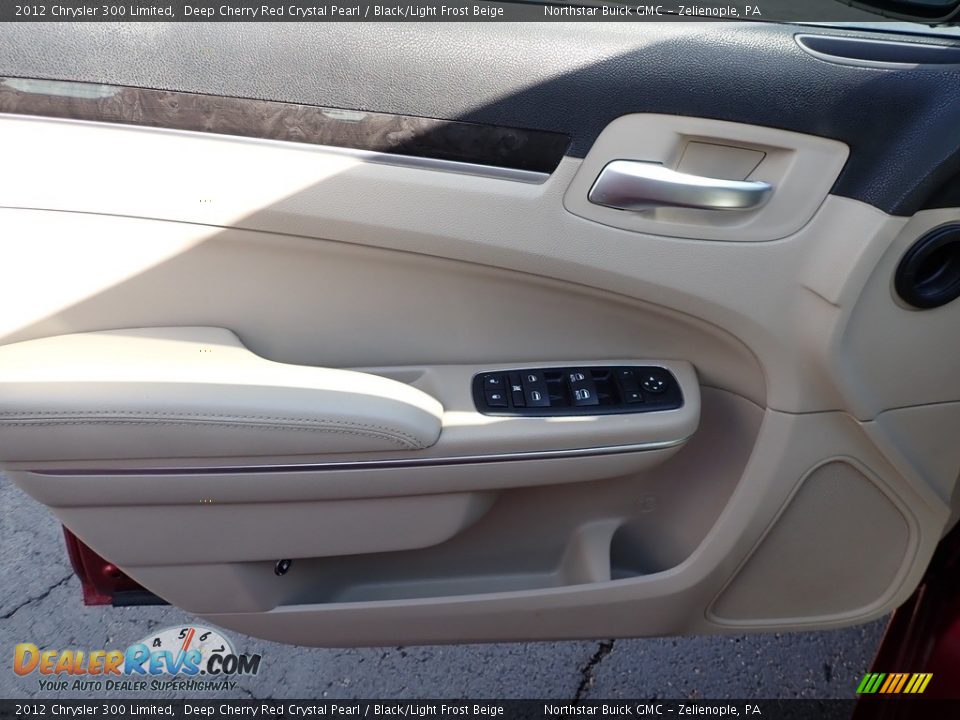 2012 Chrysler 300 Limited Deep Cherry Red Crystal Pearl / Black/Light Frost Beige Photo #23