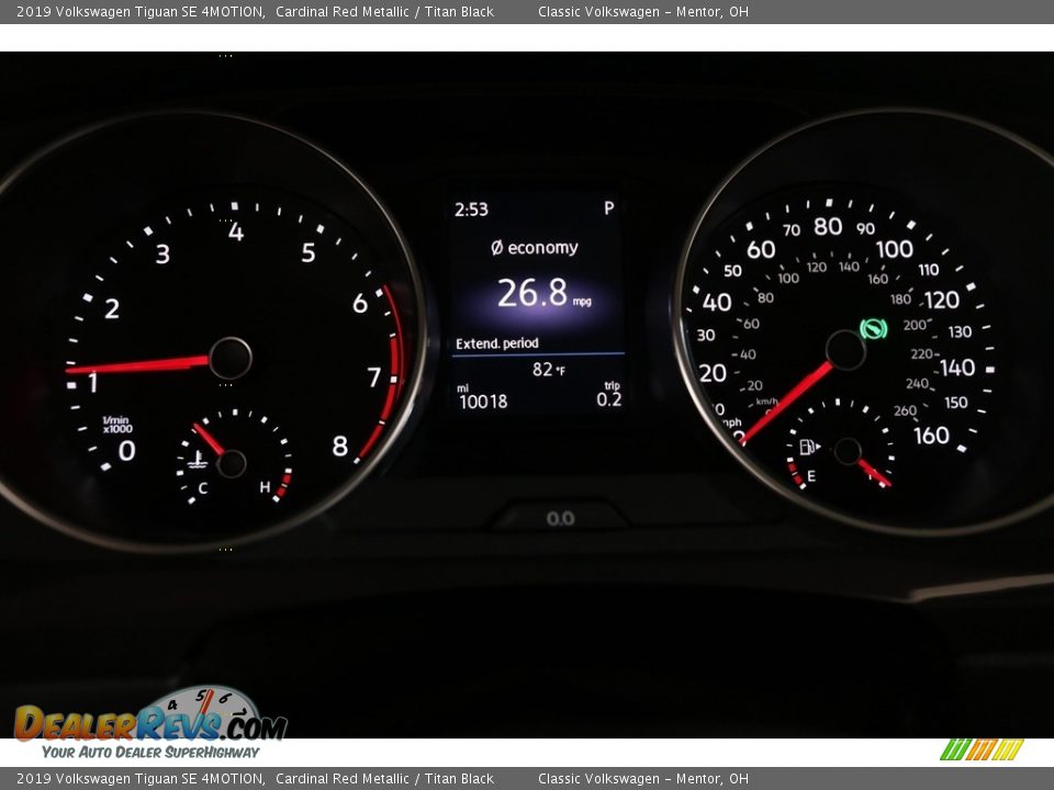 2019 Volkswagen Tiguan SE 4MOTION Cardinal Red Metallic / Titan Black Photo #11