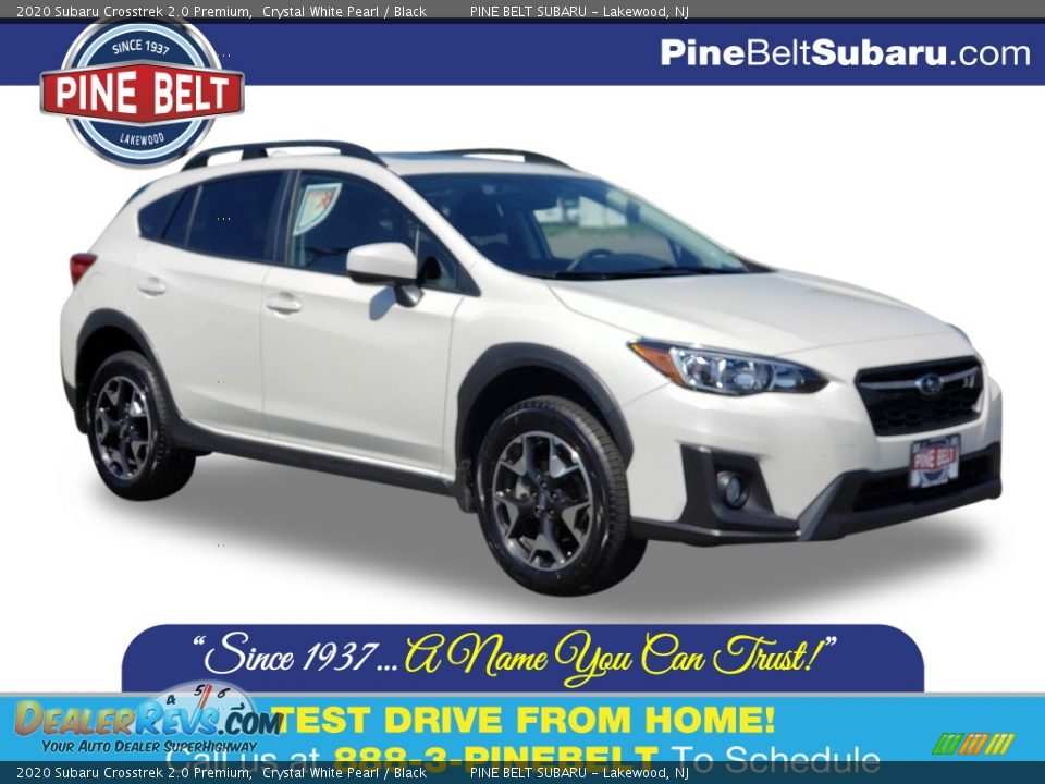 2020 Subaru Crosstrek 2.0 Premium Crystal White Pearl / Black Photo #1