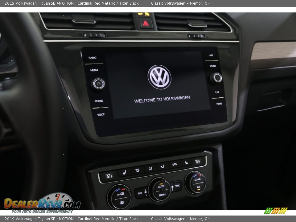 2019 Volkswagen Tiguan SE 4MOTION Cardinal Red Metallic / Titan Black Photo #14