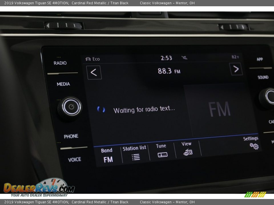 2019 Volkswagen Tiguan SE 4MOTION Cardinal Red Metallic / Titan Black Photo #16