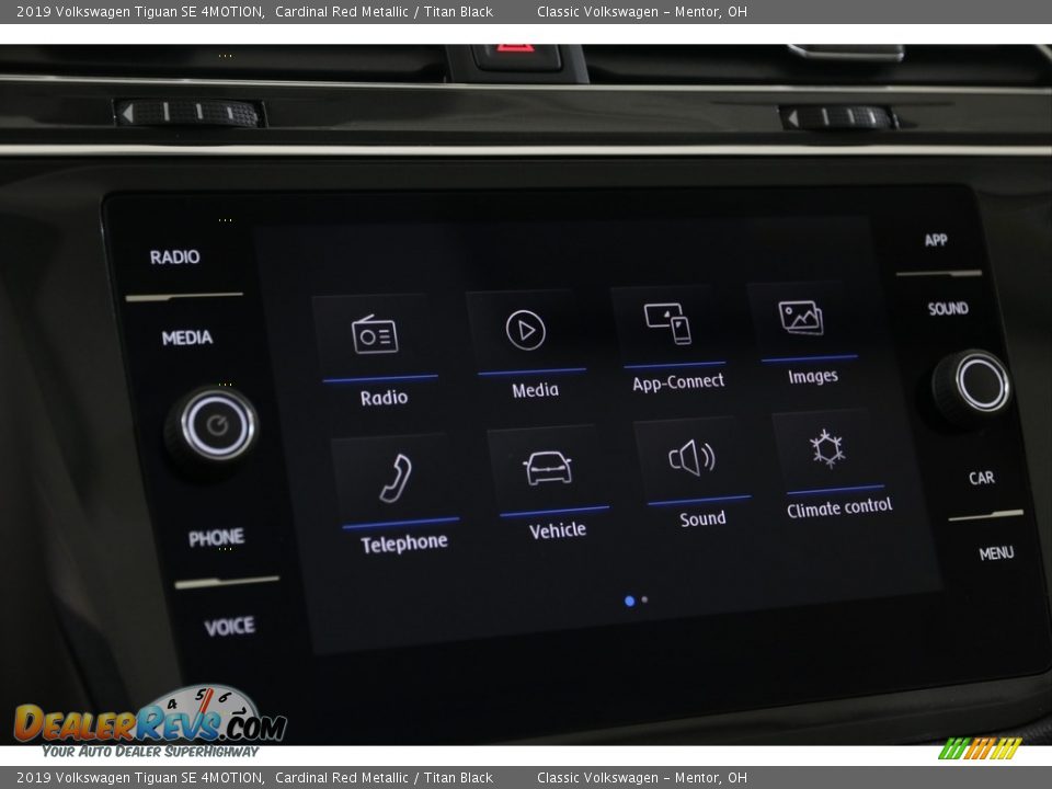 2019 Volkswagen Tiguan SE 4MOTION Cardinal Red Metallic / Titan Black Photo #19