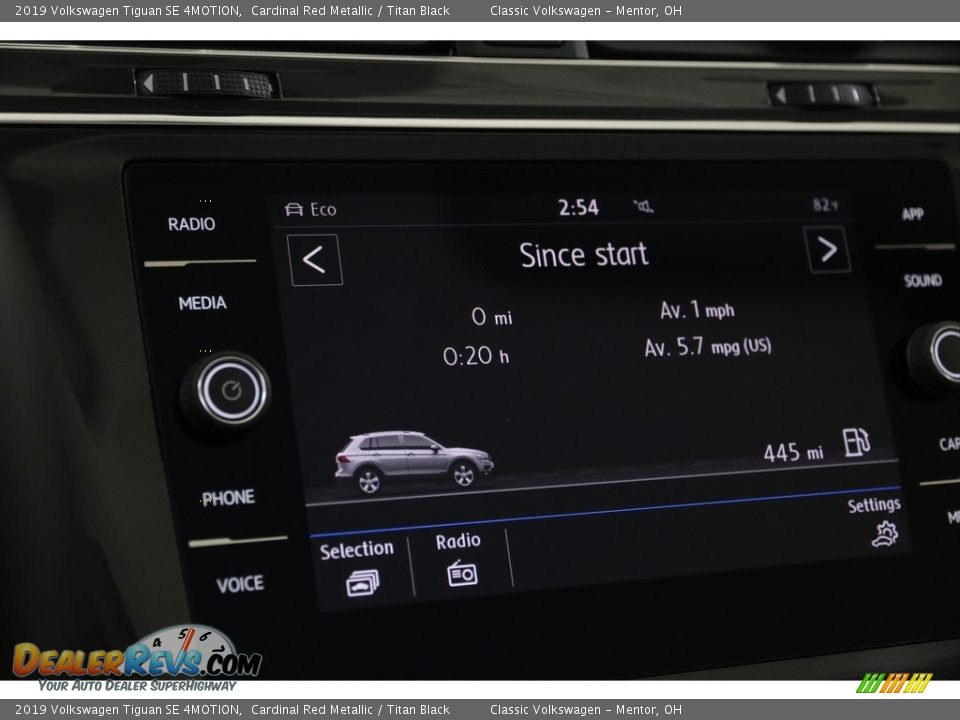 2019 Volkswagen Tiguan SE 4MOTION Cardinal Red Metallic / Titan Black Photo #20