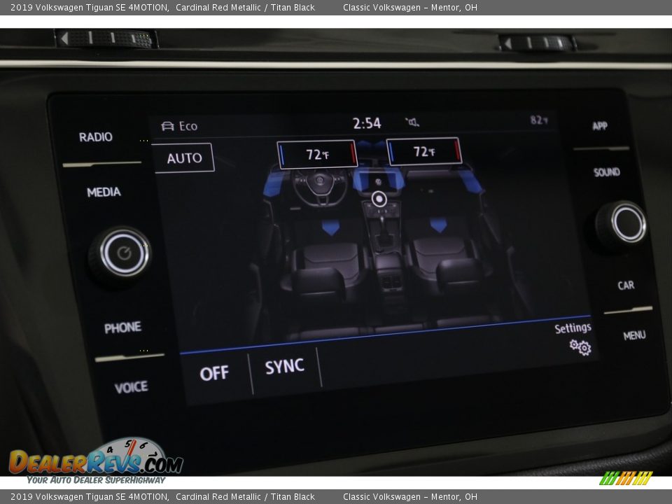 2019 Volkswagen Tiguan SE 4MOTION Cardinal Red Metallic / Titan Black Photo #21