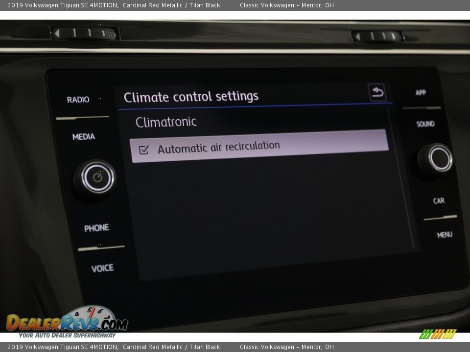 2019 Volkswagen Tiguan SE 4MOTION Cardinal Red Metallic / Titan Black Photo #22