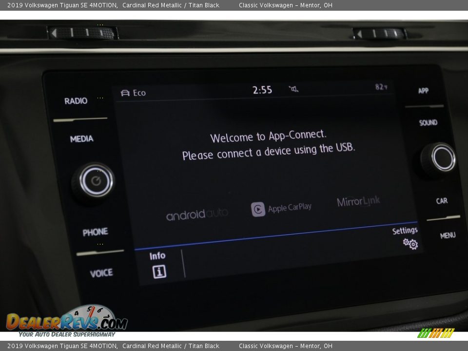 2019 Volkswagen Tiguan SE 4MOTION Cardinal Red Metallic / Titan Black Photo #23