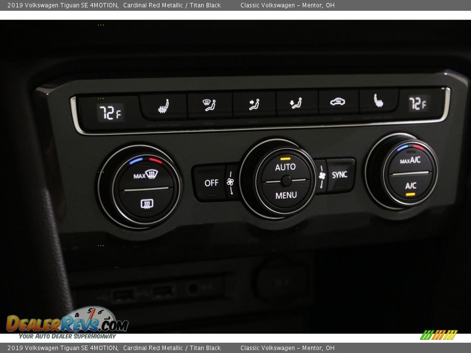 2019 Volkswagen Tiguan SE 4MOTION Cardinal Red Metallic / Titan Black Photo #24