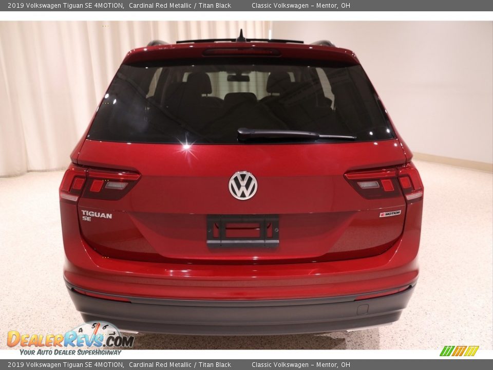 2019 Volkswagen Tiguan SE 4MOTION Cardinal Red Metallic / Titan Black Photo #35