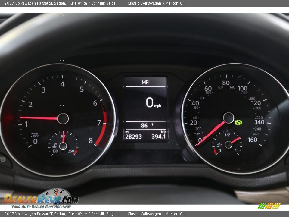 2017 Volkswagen Passat SE Sedan Pure White / Cornsilk Beige Photo #8