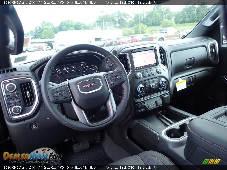 Dashboard of 2020 GMC Sierra 1500 AT4 Crew Cab 4WD Photo #15