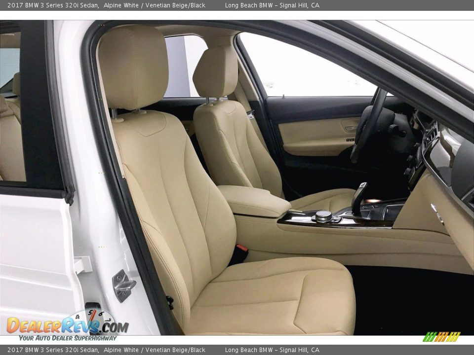 2017 BMW 3 Series 320i Sedan Alpine White / Venetian Beige/Black Photo #6