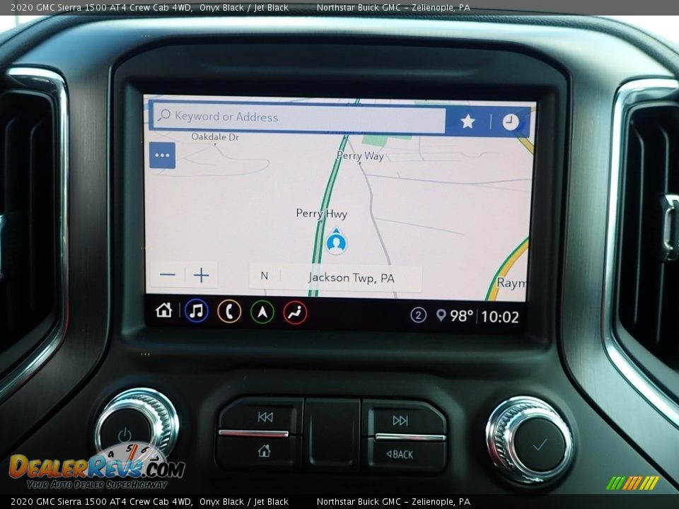 Navigation of 2020 GMC Sierra 1500 AT4 Crew Cab 4WD Photo #19