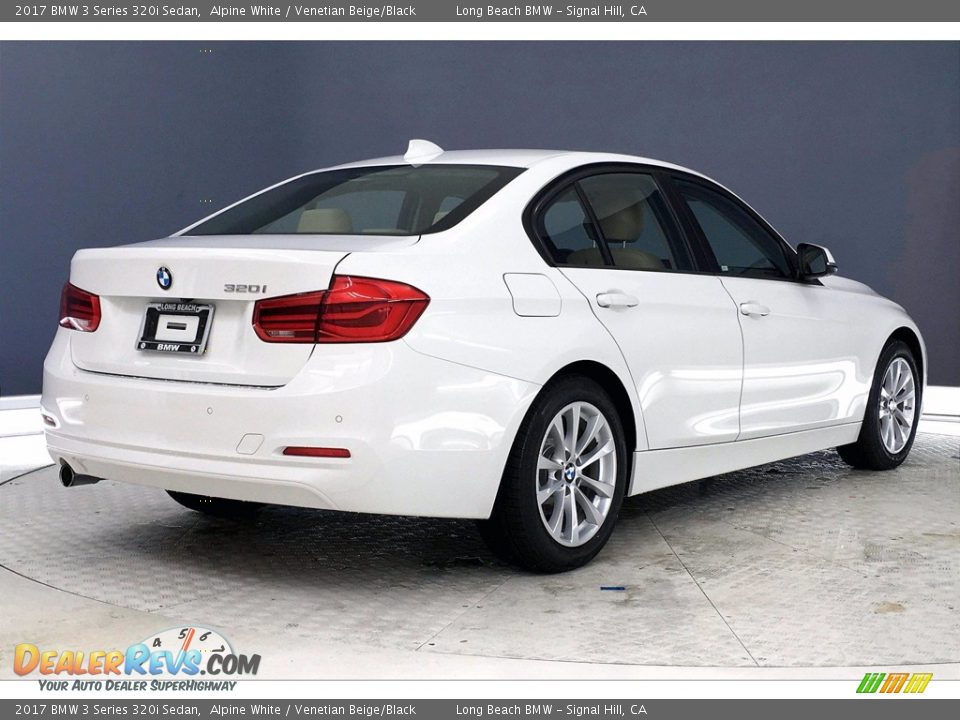 2017 BMW 3 Series 320i Sedan Alpine White / Venetian Beige/Black Photo #13