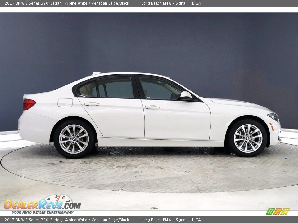 2017 BMW 3 Series 320i Sedan Alpine White / Venetian Beige/Black Photo #14