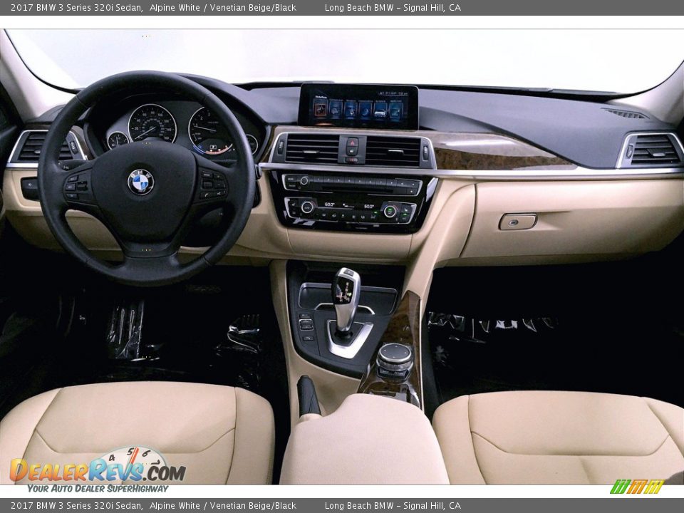 2017 BMW 3 Series 320i Sedan Alpine White / Venetian Beige/Black Photo #15