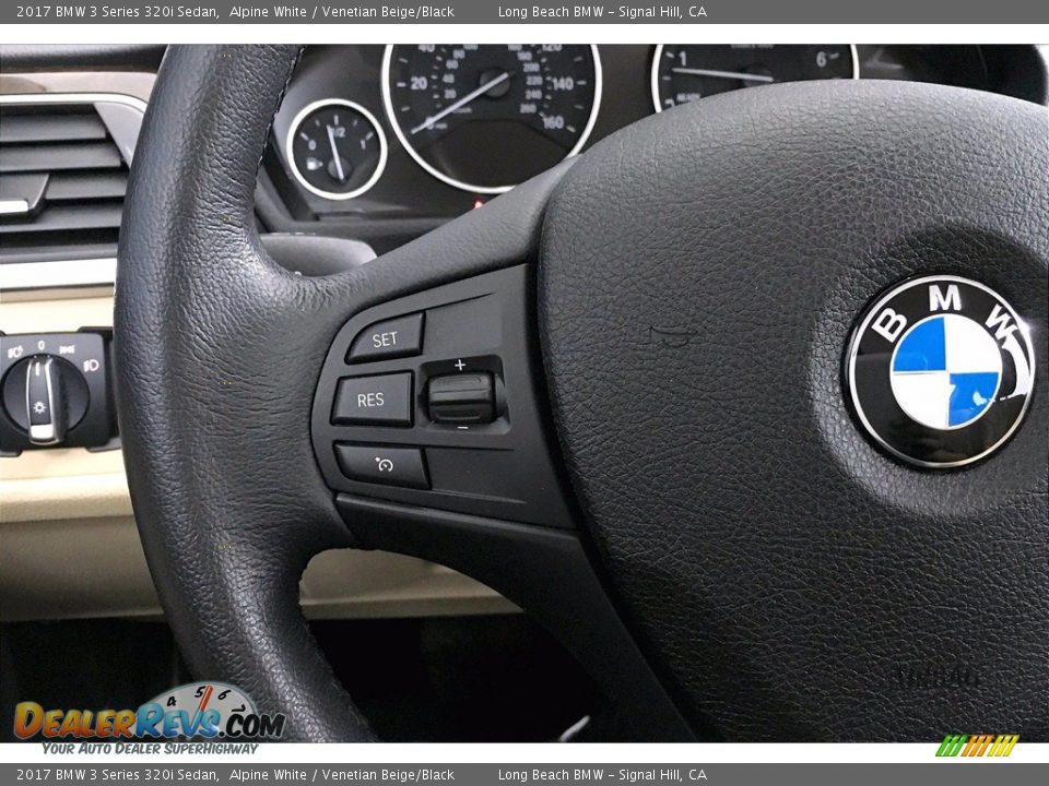 2017 BMW 3 Series 320i Sedan Alpine White / Venetian Beige/Black Photo #18