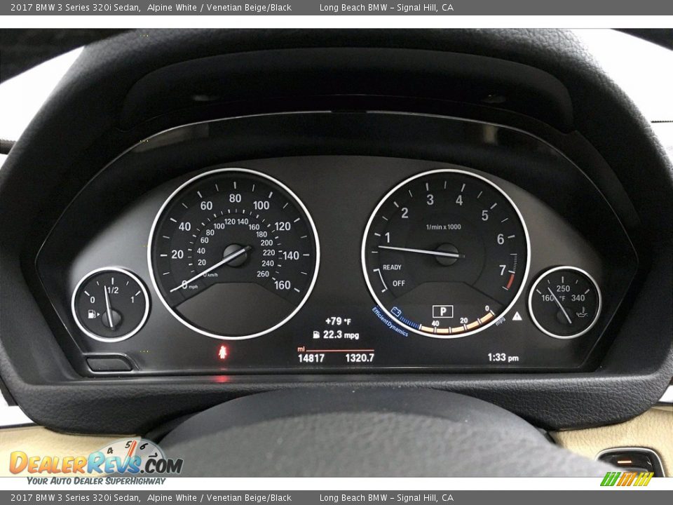 2017 BMW 3 Series 320i Sedan Alpine White / Venetian Beige/Black Photo #20
