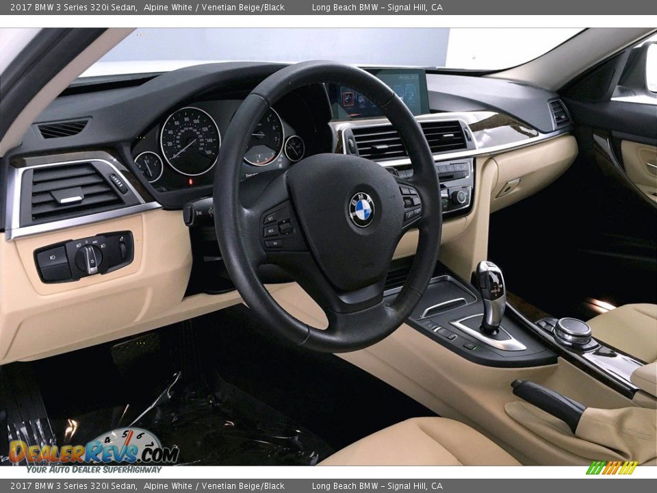 2017 BMW 3 Series 320i Sedan Alpine White / Venetian Beige/Black Photo #21