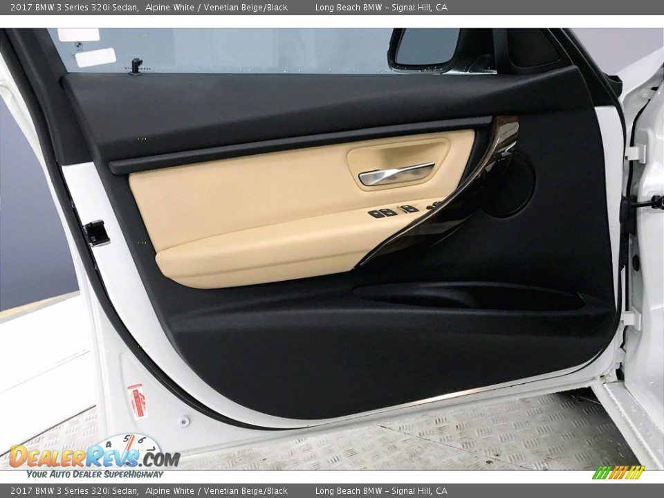 2017 BMW 3 Series 320i Sedan Alpine White / Venetian Beige/Black Photo #23
