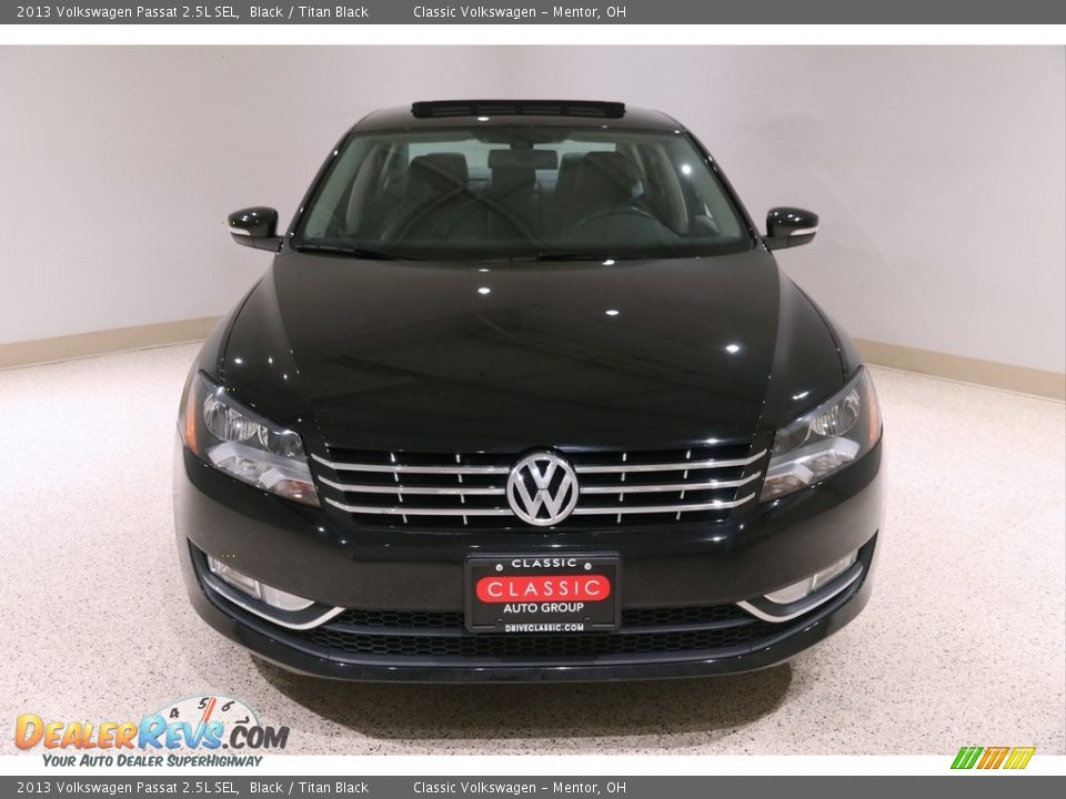 2013 Volkswagen Passat 2.5L SEL Black / Titan Black Photo #2