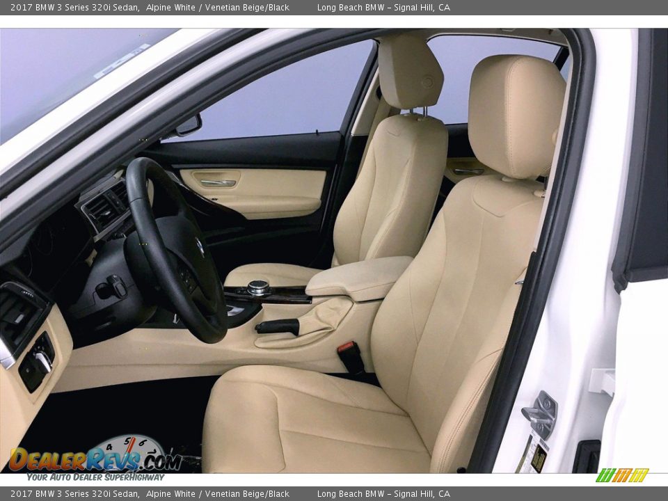 2017 BMW 3 Series 320i Sedan Alpine White / Venetian Beige/Black Photo #28