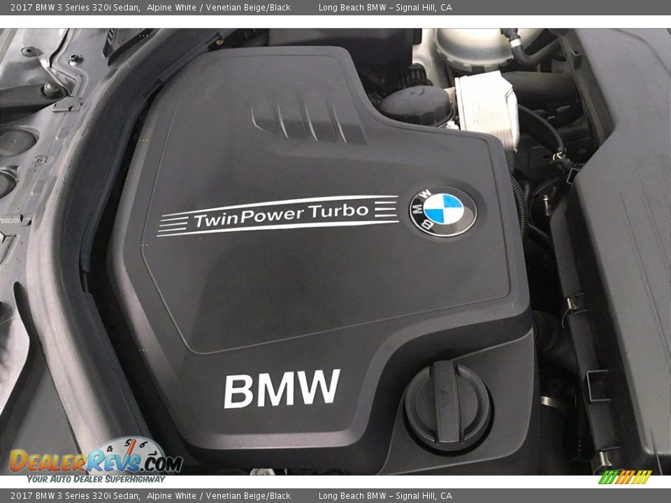 2017 BMW 3 Series 320i Sedan Alpine White / Venetian Beige/Black Photo #34