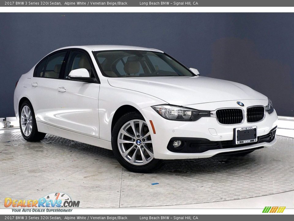 2017 BMW 3 Series 320i Sedan Alpine White / Venetian Beige/Black Photo #36