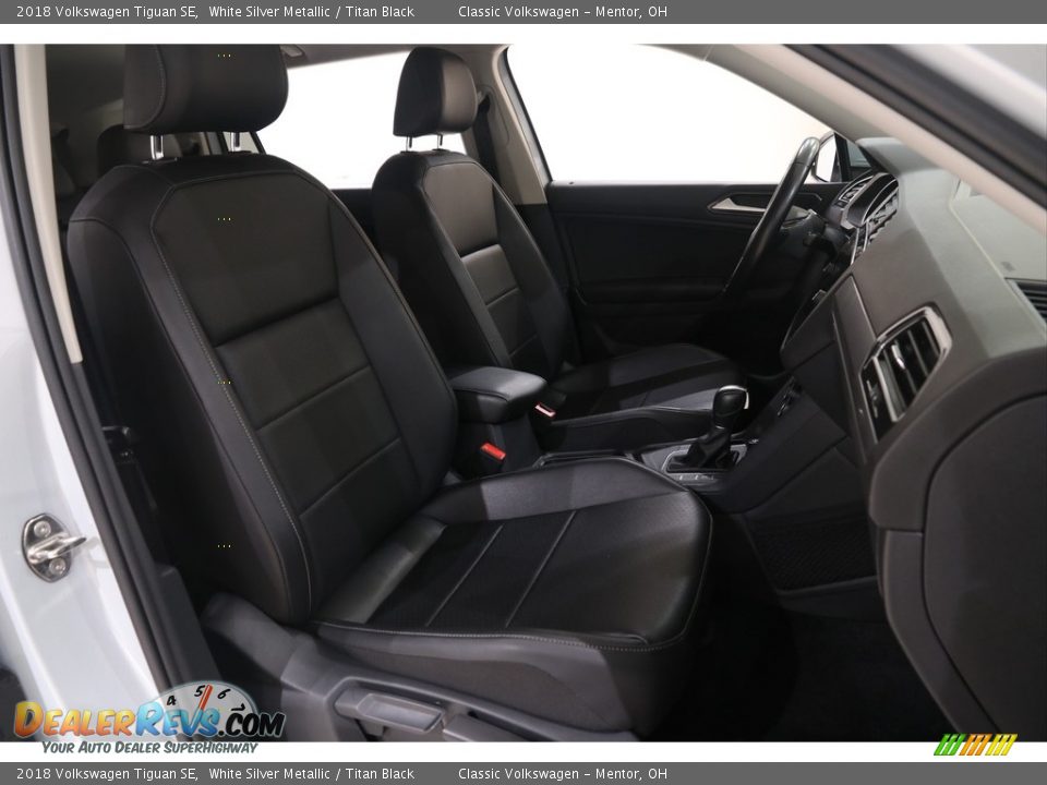 2018 Volkswagen Tiguan SE White Silver Metallic / Titan Black Photo #21