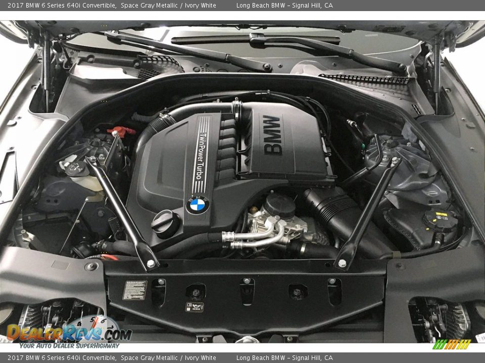 2017 BMW 6 Series 640i Convertible 3.0 Liter DI TwinPower Turbocharged DOHC 24-Valve VVT Inline 6 Cylinder Engine Photo #9