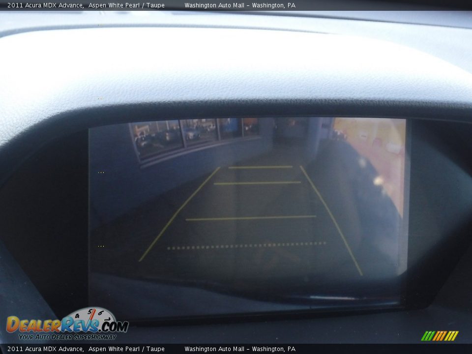 2011 Acura MDX Advance Aspen White Pearl / Taupe Photo #22