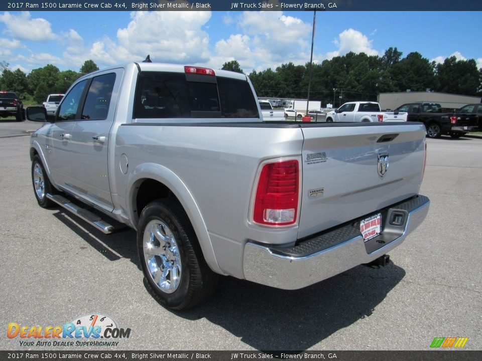 2017 Ram 1500 Laramie Crew Cab 4x4 Bright Silver Metallic / Black Photo #1