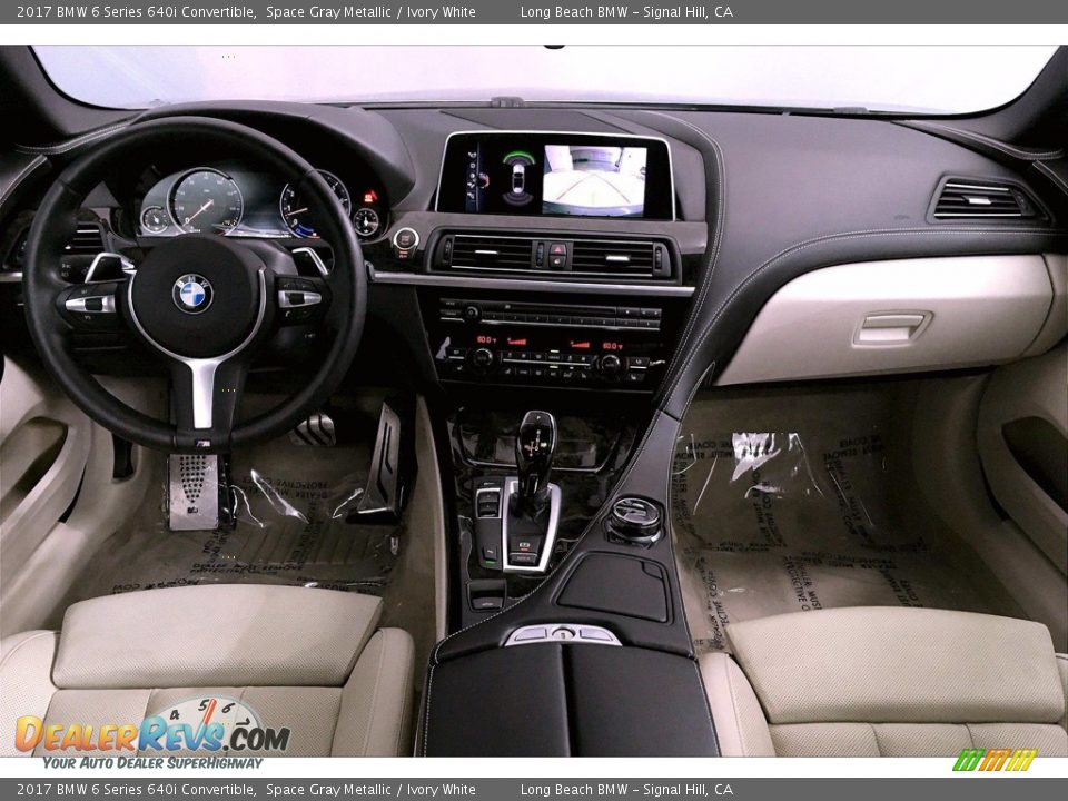 Ivory White Interior - 2017 BMW 6 Series 640i Convertible Photo #15