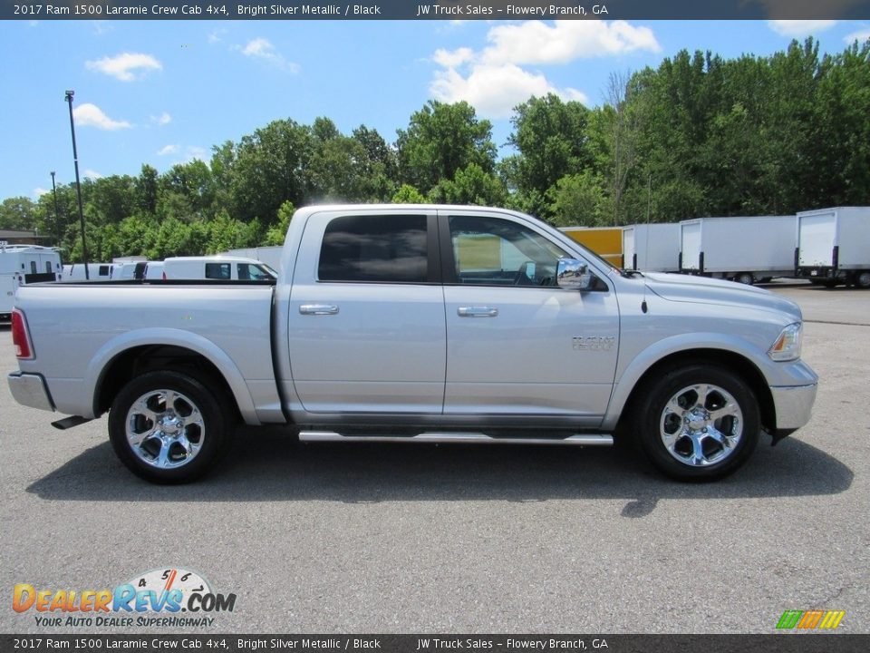 Bright Silver Metallic 2017 Ram 1500 Laramie Crew Cab 4x4 Photo #4