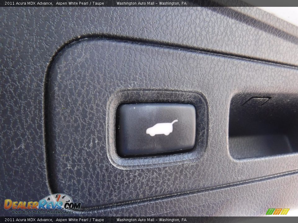 2011 Acura MDX Advance Aspen White Pearl / Taupe Photo #29